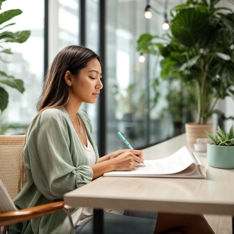 Group workshop participants brainstorming around a table